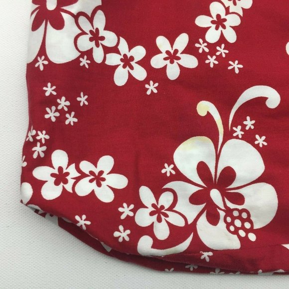 Handmade Red Hawaiian Flower Slouch Mini Tote Bag Boho Knotted Purse Scripture - Picture 6 of 9